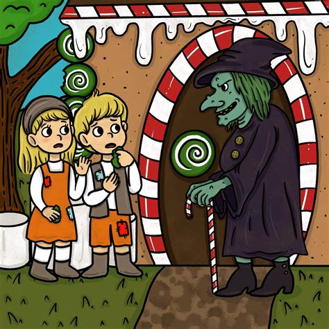 From Fear to Victory: Analyzing the Character Arcs in the Hansel and Gretel Witch Cartoon